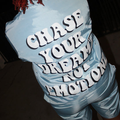 Baby blue windbreaker set